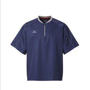 NWT navy & grey mizuno batting/cage jacket yth XL